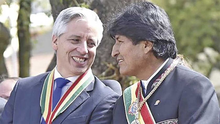 Evo ahora se distancia de su exvicepresidente