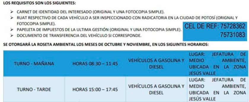 Piden acudir a inspección vehicular gratuita para la roseta ambiental