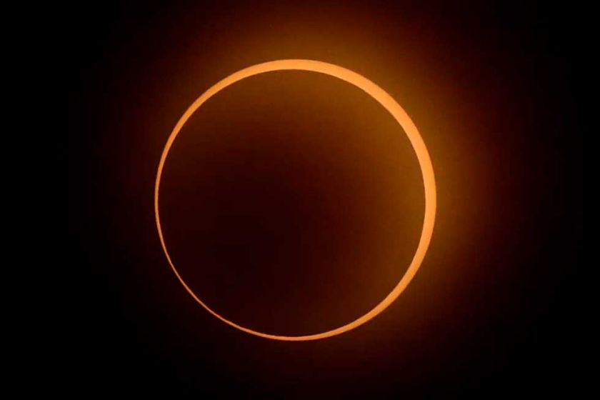 Potosí vivió el eclipse anular de sol con nubes