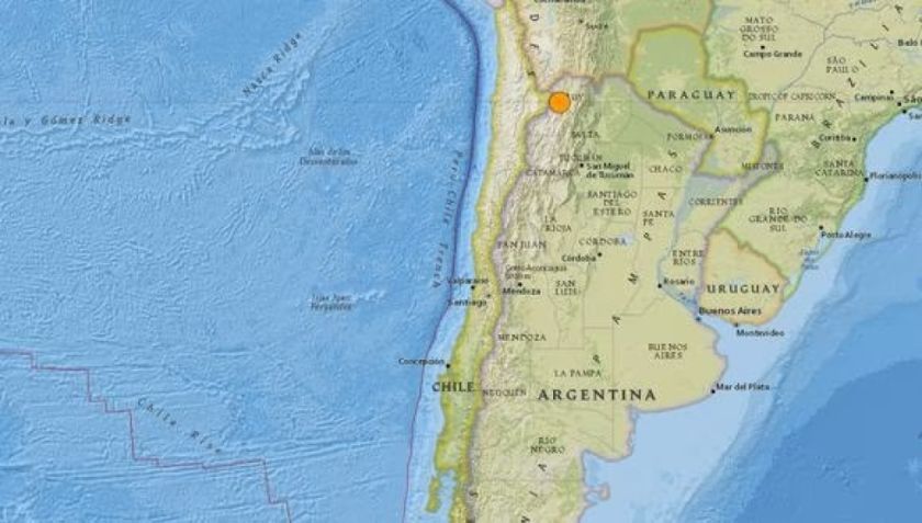 Un sismo de magnitud 6,6 se registra en el norte de Chile sin riesgo de tsunami