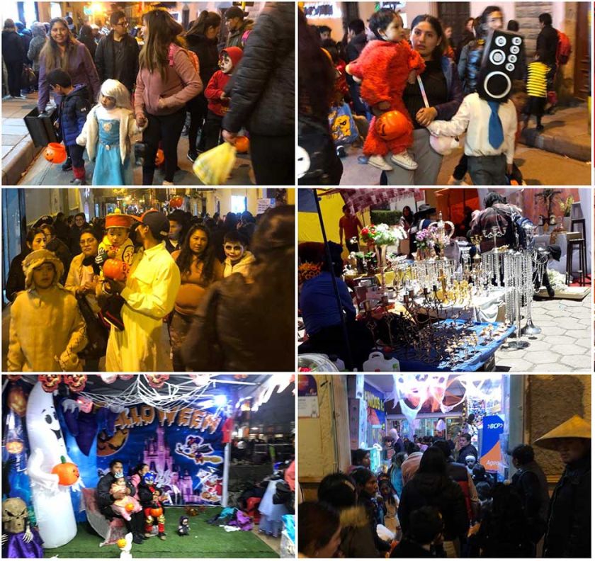 Niños y jóvenes participan de Halloween con disfraces 