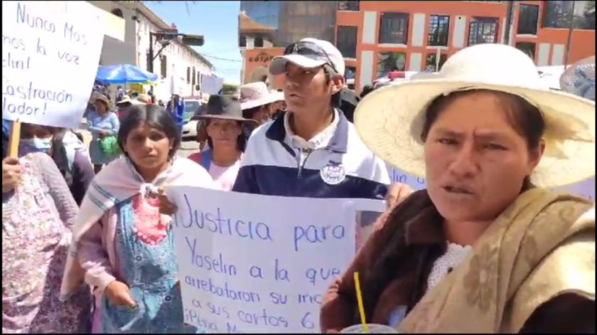Vecinos marchan exigiendo justicia por violencia sexual contra niña de seis años en la ciudad