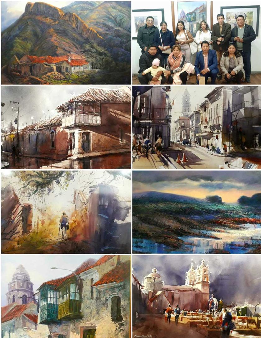Artistas potosinos exponen en Oruro paisajes telúricos locales