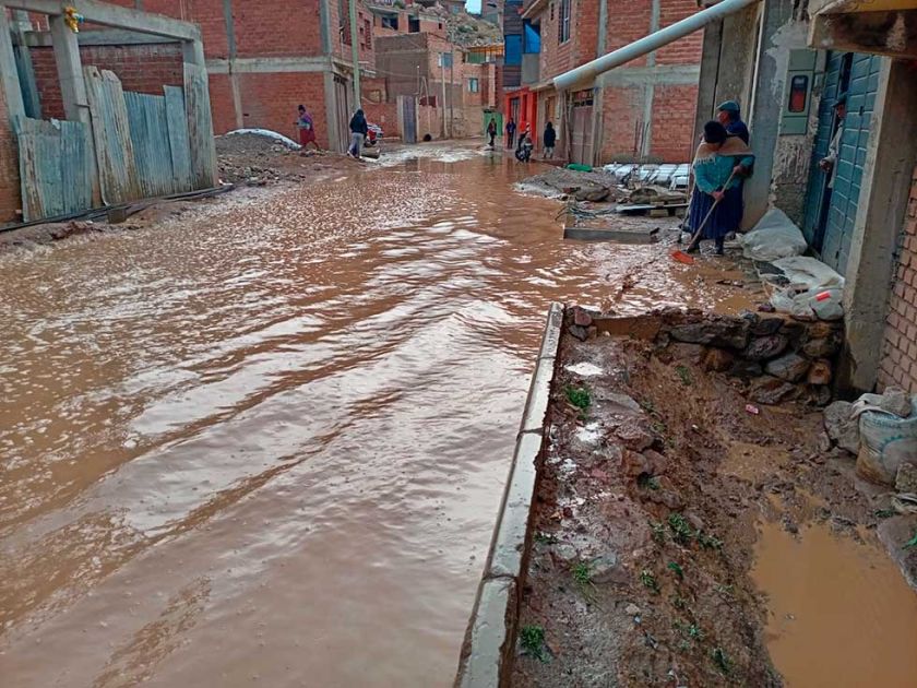 Granizada confirma seis zonas de riesgo por los anegamientos