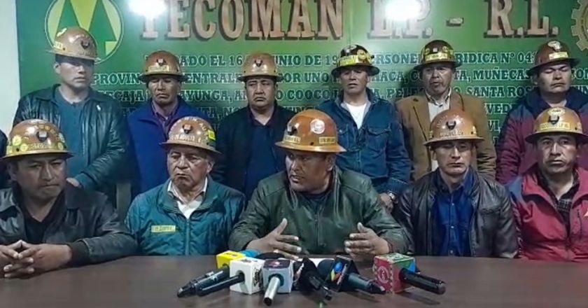 Mineros auríferos justifican abandono de diálogo, piden la personería para Fecmabol