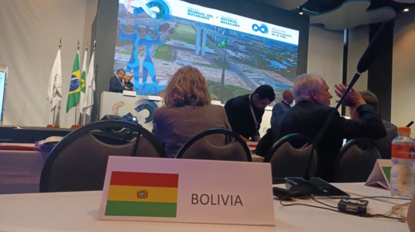 Potosí está presente en Congreso Mundial del Notariado que se realiza en Brasil