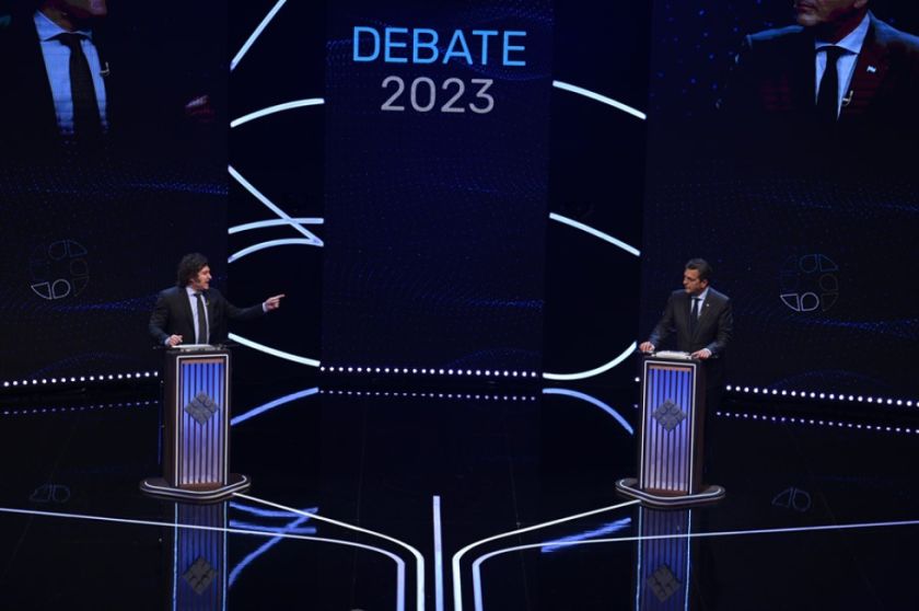 Duras acusaciones entre los candidatos durante el último debate presidencial en Argentina