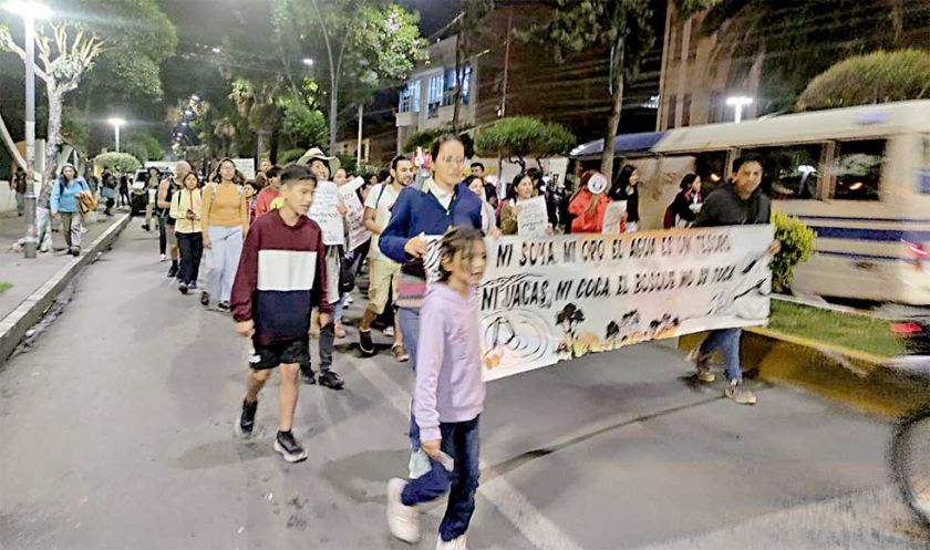 Activistas se movilizan en contra de incendios