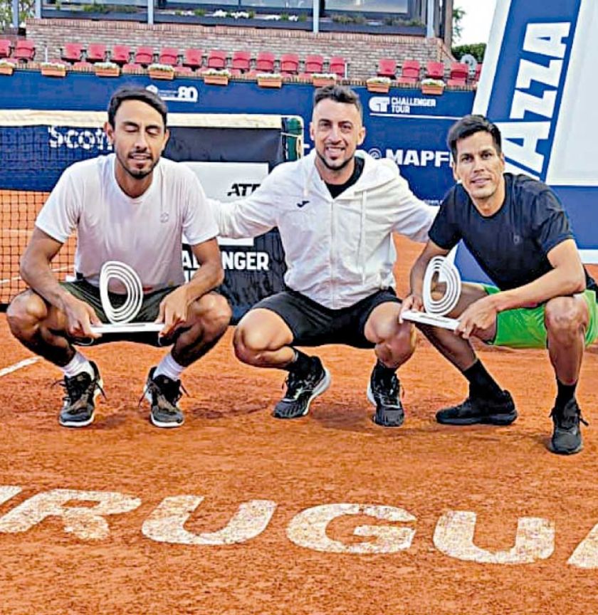 Zeballos y Arias, subcampeones en Uruguay