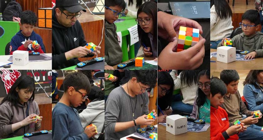 El IV Centenario acogió el torneo de Cubos de Rubik "Potosí Spring 2023"