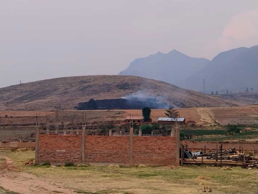 Denuncian quema forestal hacía el lado de Betanzos
