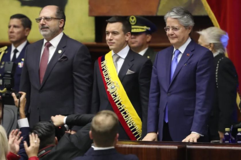 Daniel Noboa jura como presidente de Ecuador y sucede a Guillermo Lasso