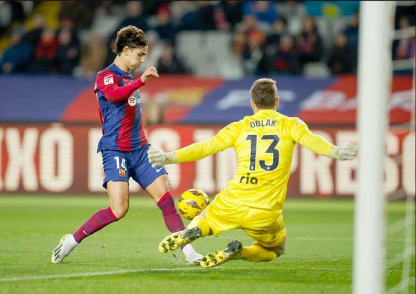Félix se venga del Atlético  y le da el triunfo al Barça