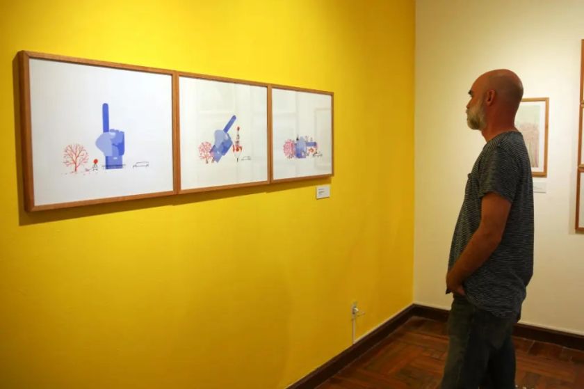 La IA no será una amenaza “si hay pensamiento”, dice ilustrador portugués