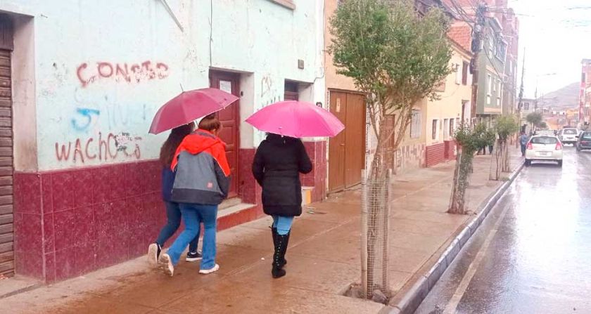 El Senamhi reporta presencia de lluvias dispersas en Potosí
