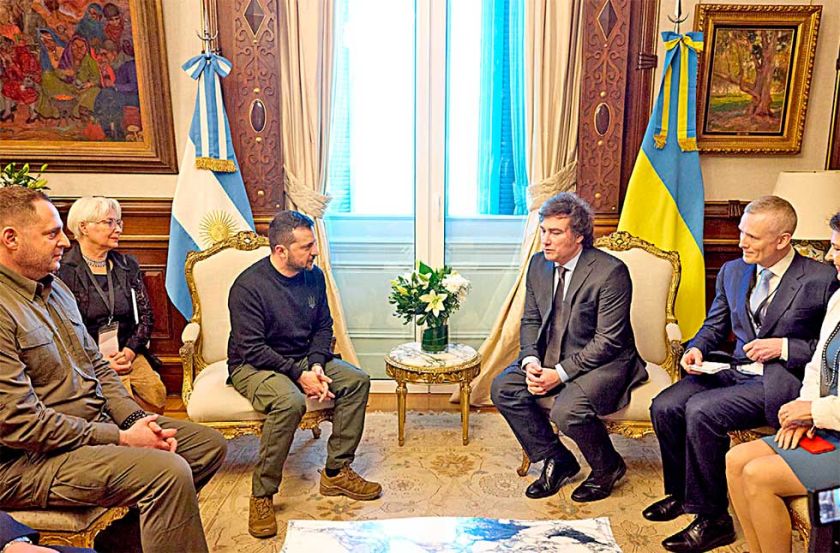 Reunión bilateral con Zelensky en Buenos Aires