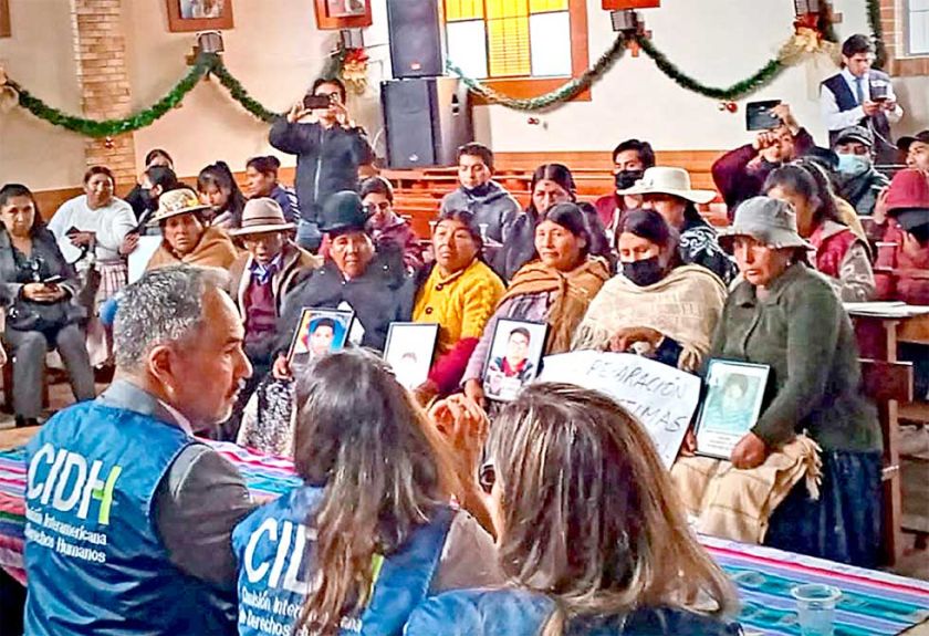 CIDH ve escasos avances y Áñez pide incluir a Evo