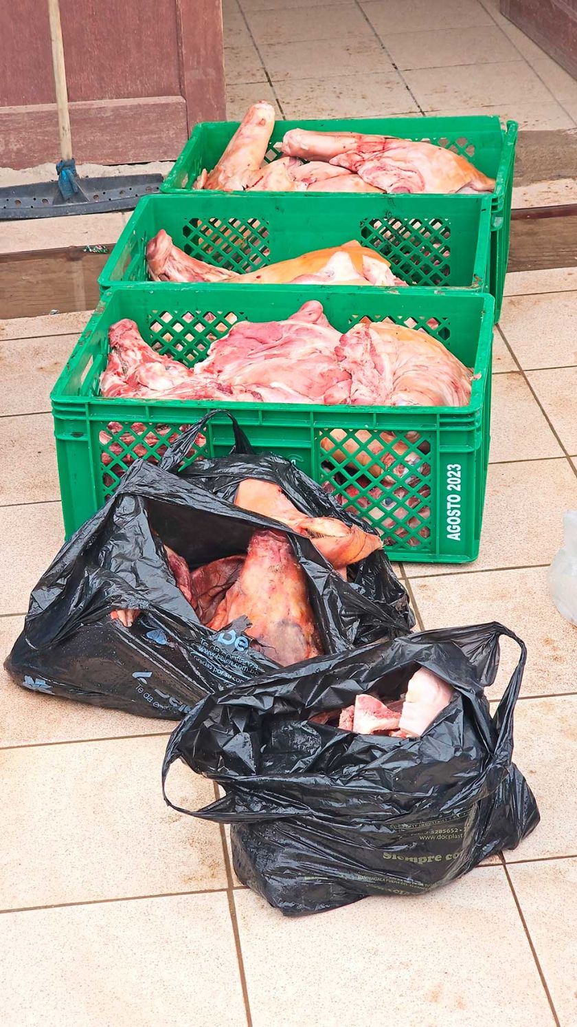 Intendencia decomisó 110 kilos de carne 