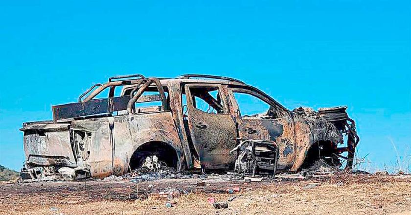 Hallan restos humanos calcinados en México