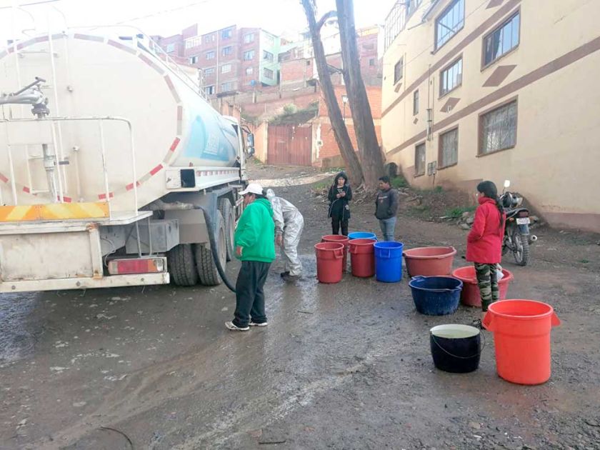 Solo se garantiza el suministro de agua hasta fines de febrero