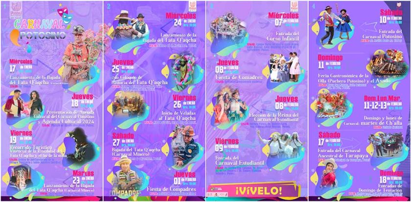 Potosí promociona su carnaval con Bajada del Tata Q'aqcha y entradas 