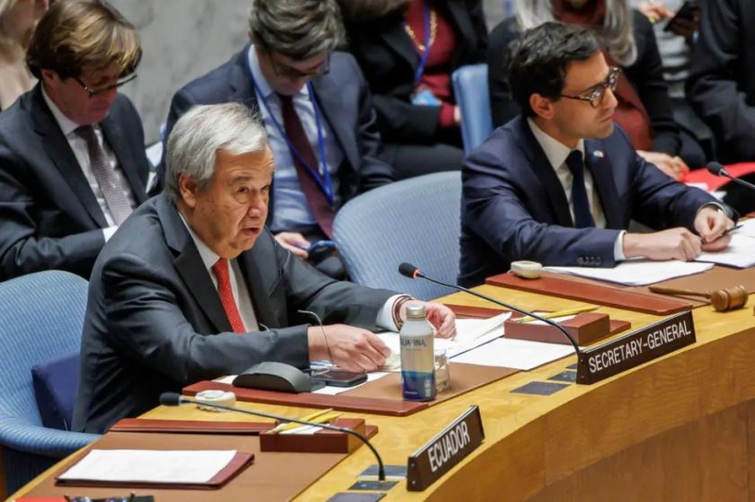 Guterres reitera en la ONU que es “inaceptable” que Israel rechace la solución de dos Estados