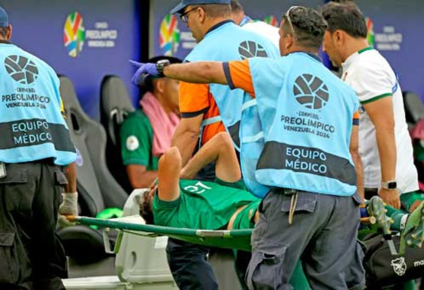 Bolivia pierde  a Daniel Ribera  por una lesión