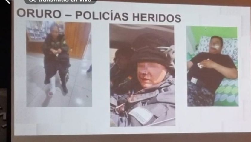 Gobierno denuncia que ataque y "emboscada" de 'evistas' dejó una veintena de policías heridos
