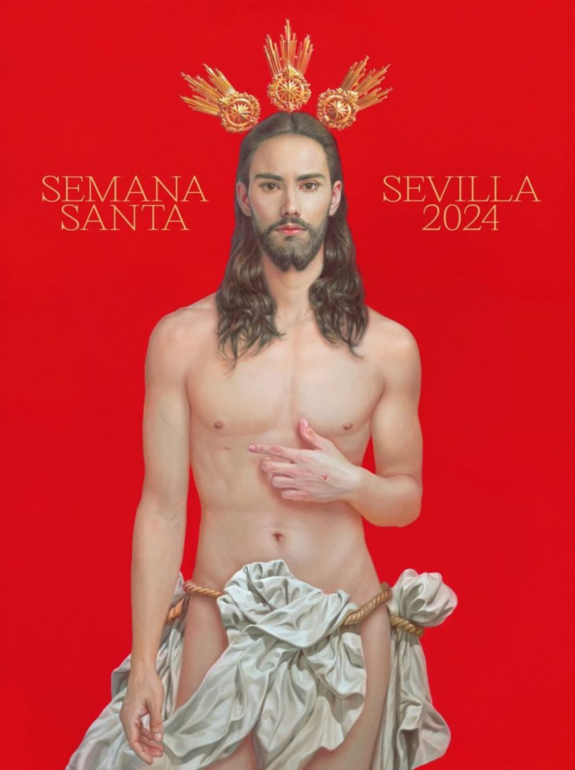 La imagen del resucitado del cartel de la Semana Santa de Sevilla se hace viral en minutos