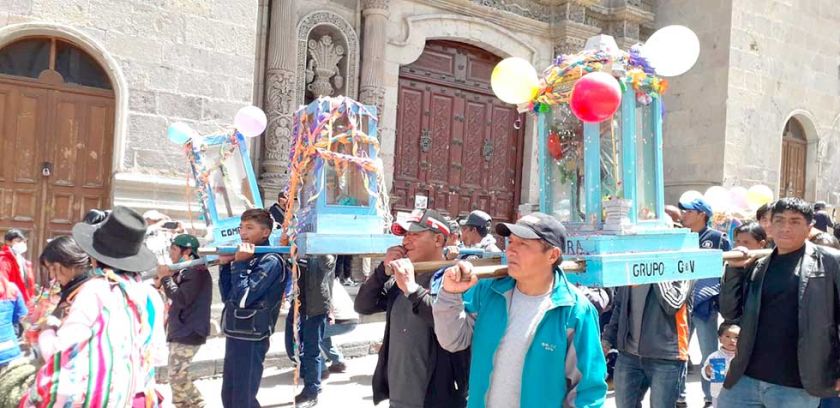 Con misas y danzas Q'aqchas y vírgenes volvieron a las minas
