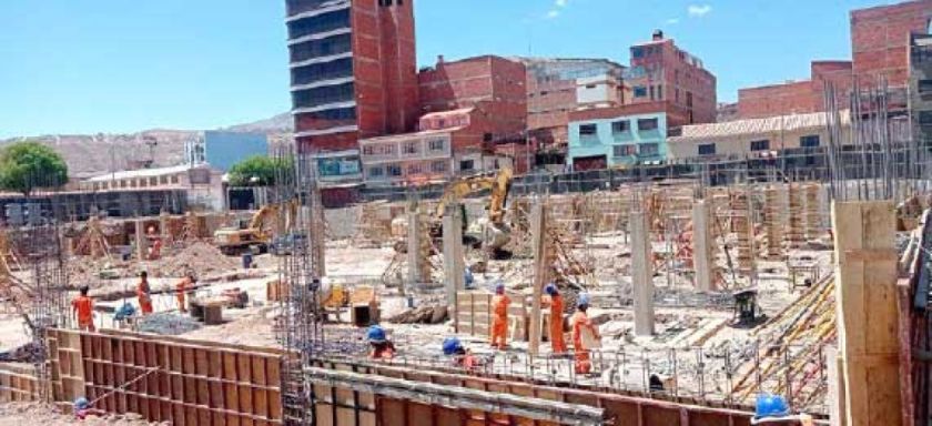 Obras en el Mercado Chuquimia están con el 35 % de avance
