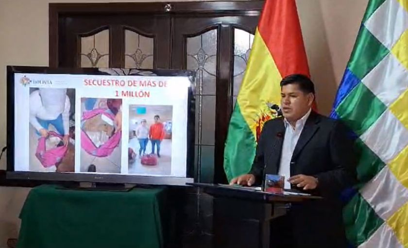Interceptan más de Bs1 millón en el Trópico y el Gobierno sospecha que era para financiar bloqueos