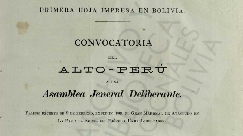 No aparece el original autógrafo del decreto del 9 de febrero de 1825