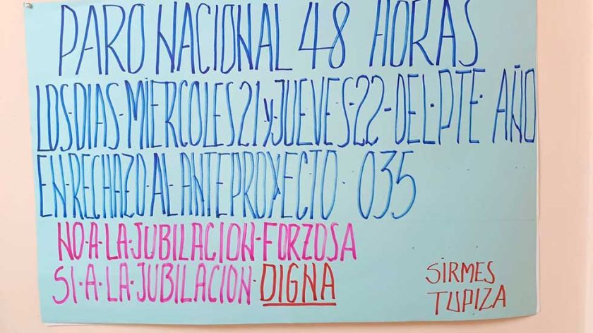 Sirmes Potosí concluye paro y espera reunión sobre sus demandas