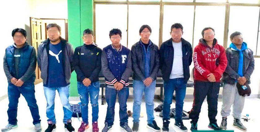 Policía afirma que detuvo a ocho supuestos "lanceros"
