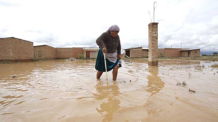 Activan alerta Naranja por lluvias en Tarija, Santa Cruz, Chuquisaca y Cochabamba