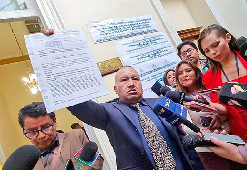 Comisión recibe la primera postulación para judiciales