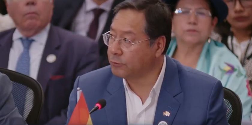 Presidente Luis Arce pide que se redoblen los esfuerzos para promover el cese al fuego ‘inmediato’ en Gaza