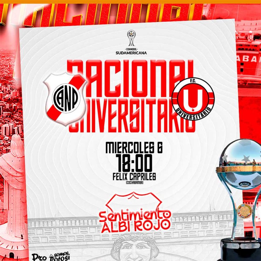 Copa: U de Vinto se estrena frente a Nacional Potosí