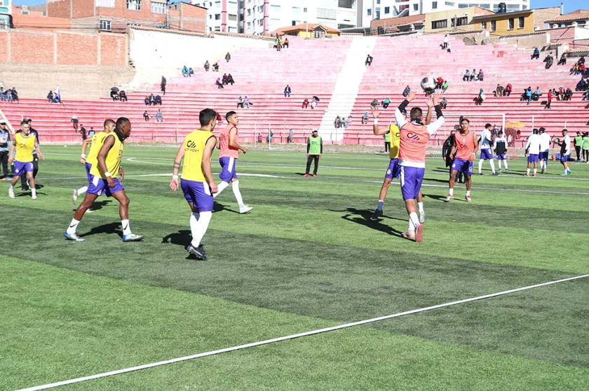 El equipo lila cumple hoy la prueba de jugadores en el estadio “Potosí”