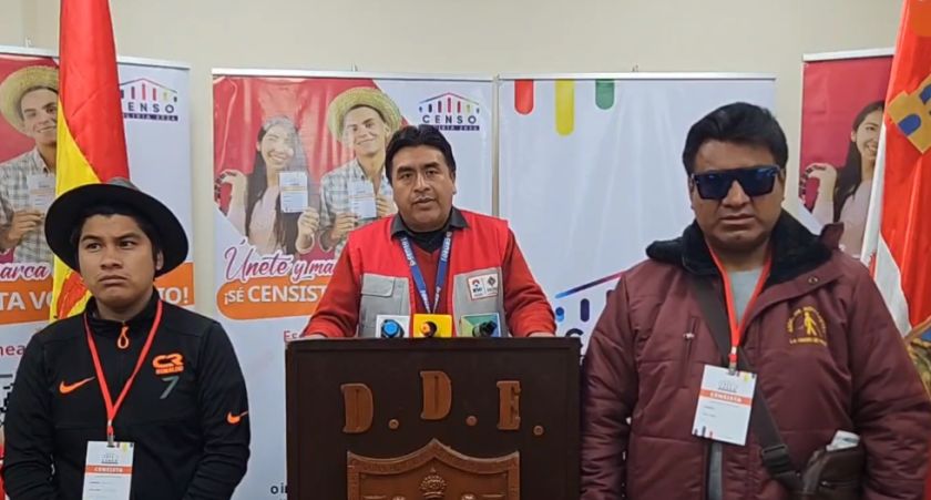 ¿Qué incidentes se ha presentado en la mañana del censo en Potosí?