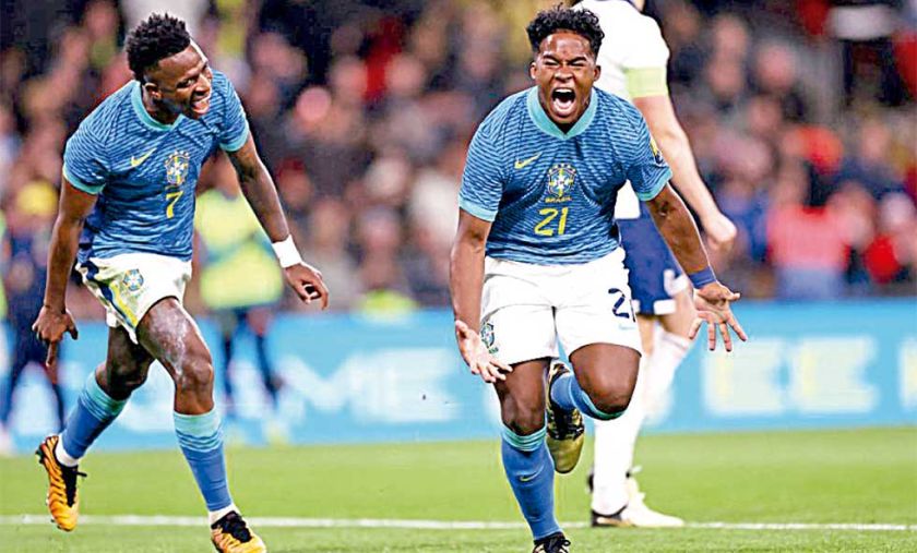 Brasil festeja con Endrick 