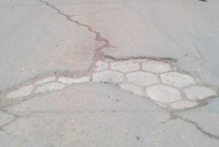 Calles están descuidadas con hoyos enormes y no reciben atención