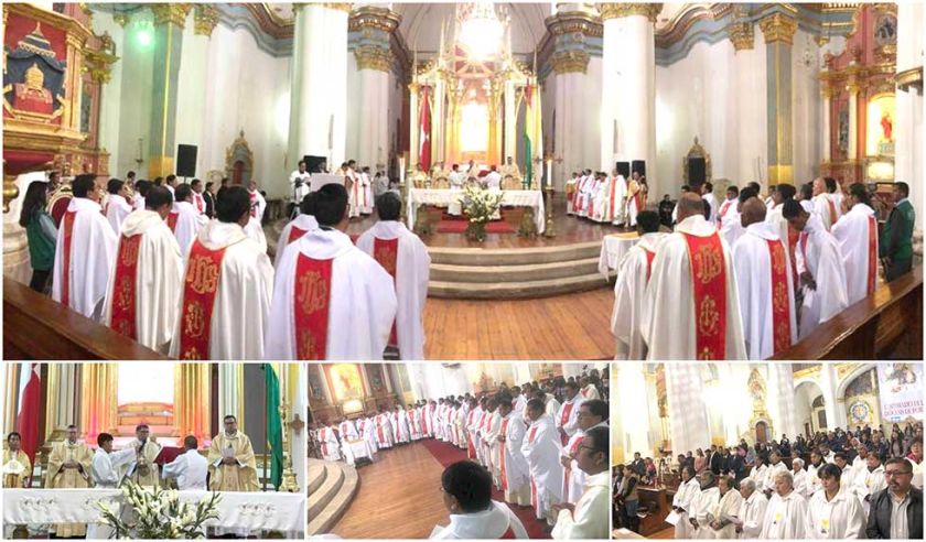 Misa Crismal renovó las promesas de los religiosos en Potosí