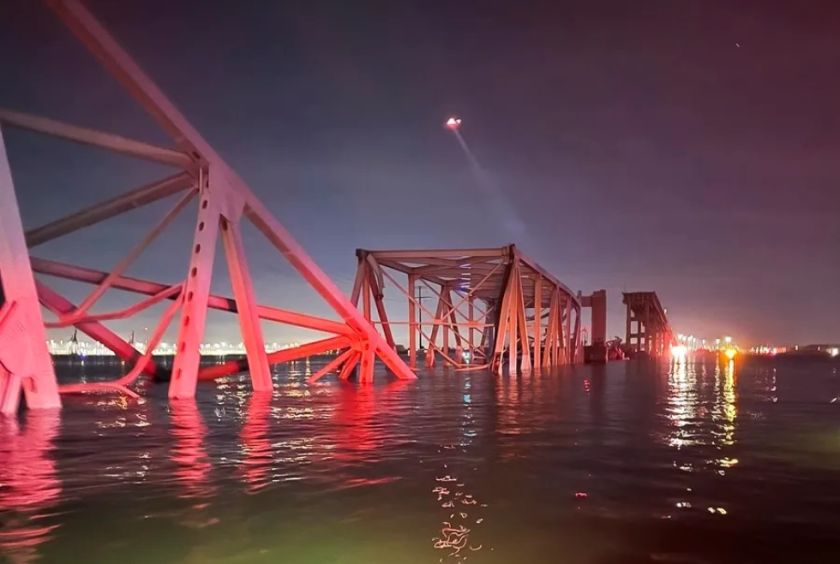 Un choque en Cantón (China): el antecedente más cercano del accidente en el puente de Baltimore