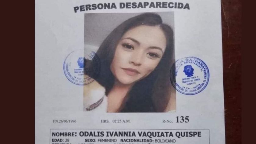 Dictan prisión preventiva para el novio de la joven desaparecida en los Yungas