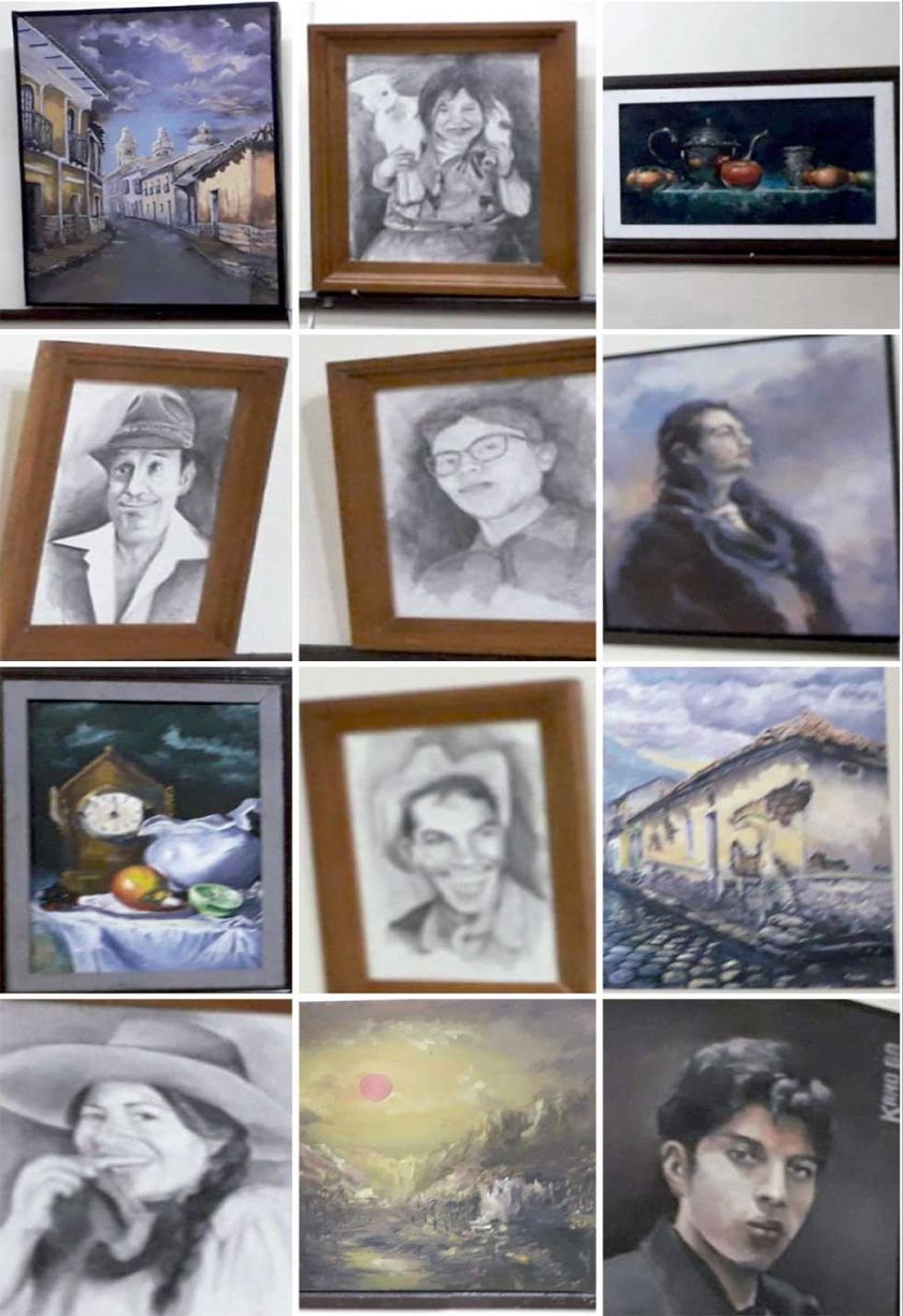 Exponen pinturas en diferentes técnicas en la Facultad de Artes