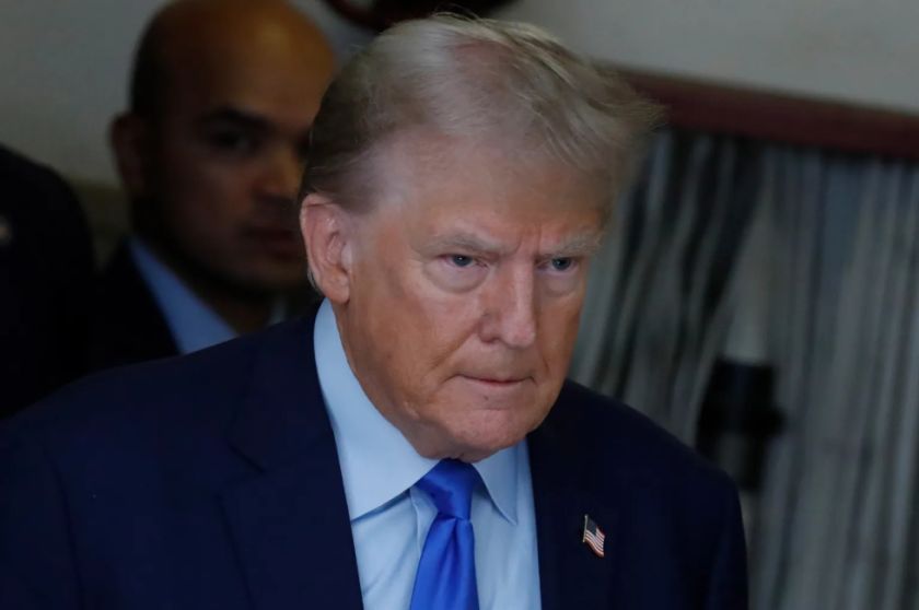 Donald Trump llega a la corte de Manhattan para ser juzgado en un proceso histórico