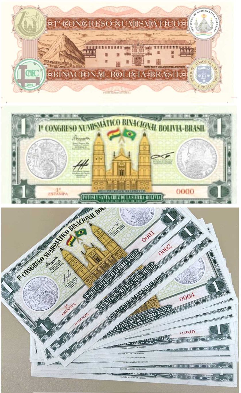 Firman billete conmemorativo de convención numismática