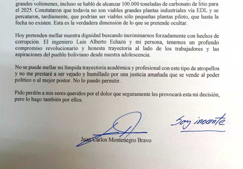 Se suicidó exgerente de YLB involucrado en las piscinas para el litio